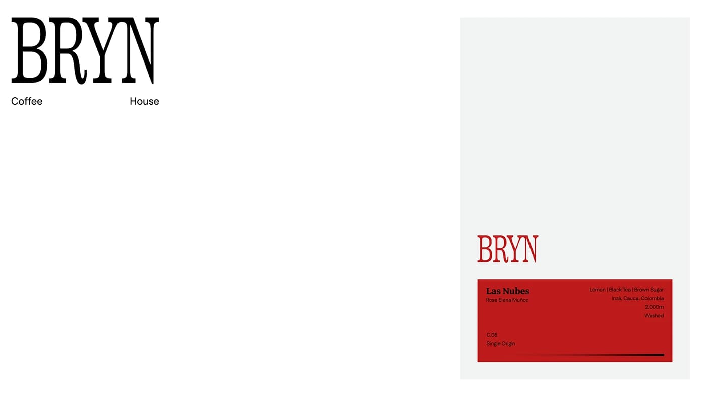 BRYN — Coffee House — Wordmark System