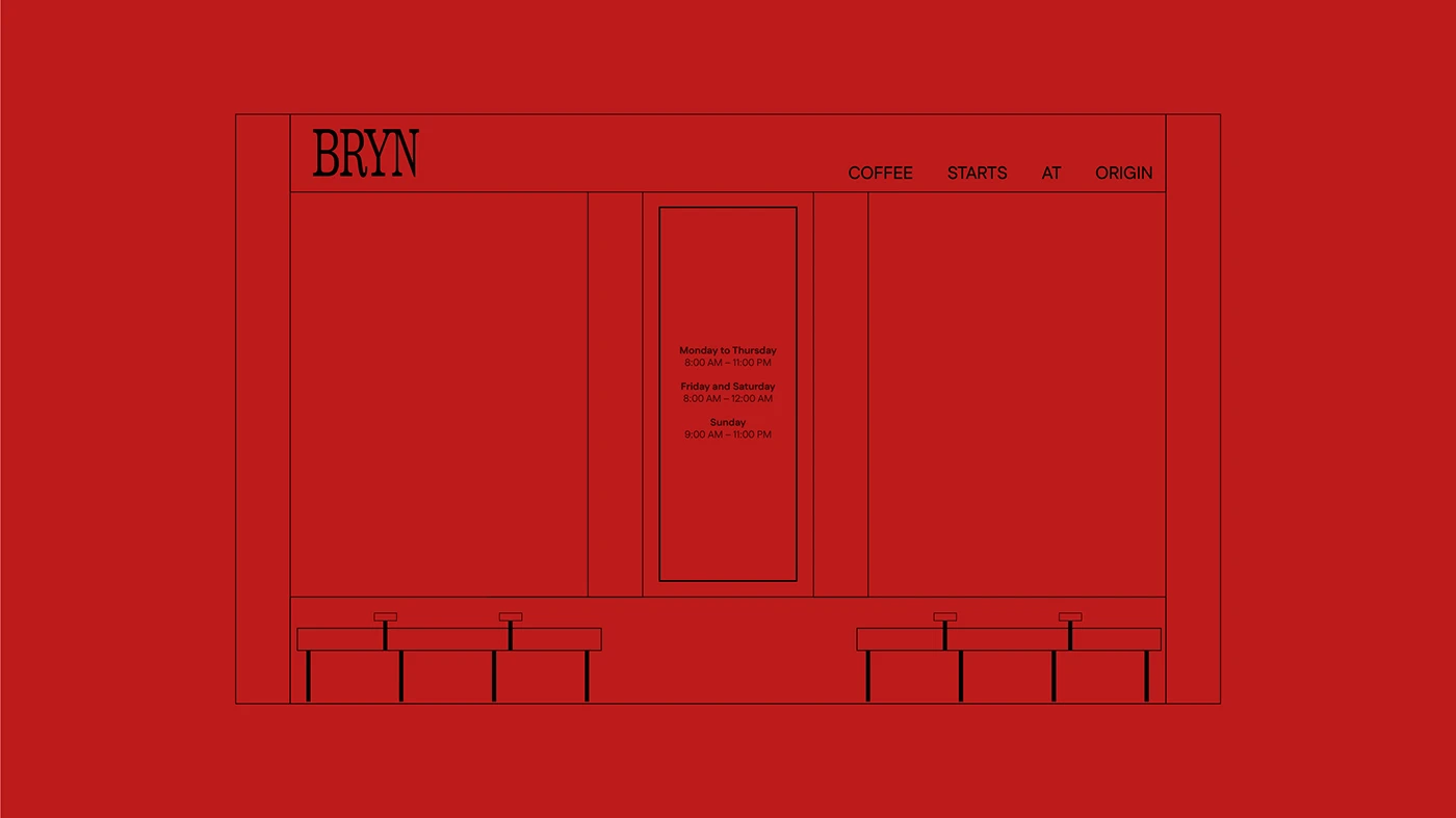 BRYN — Coffee House — Storefront Elevation