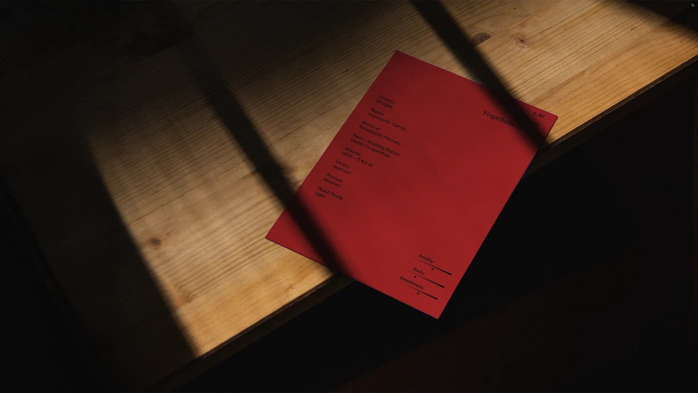 BRYN — Coffee House — Origin Spec Card