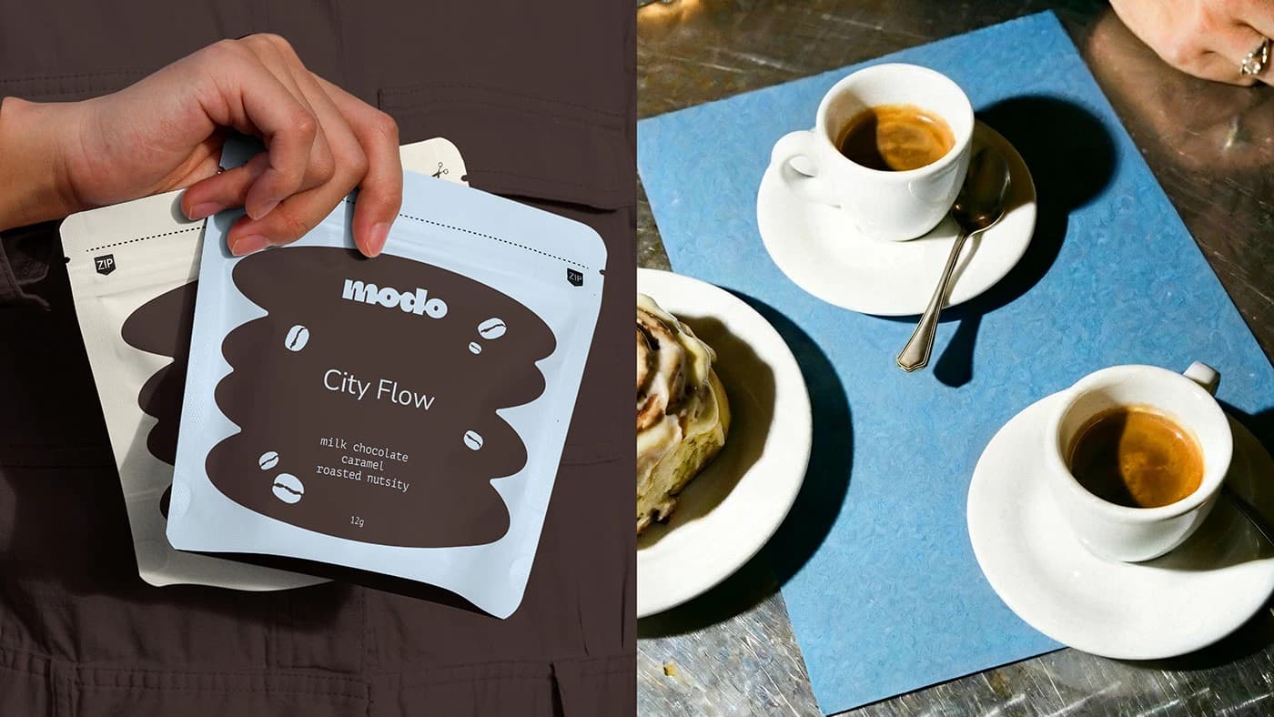 Modo — Urban Coffee & Special Drinks — Packaging in Context