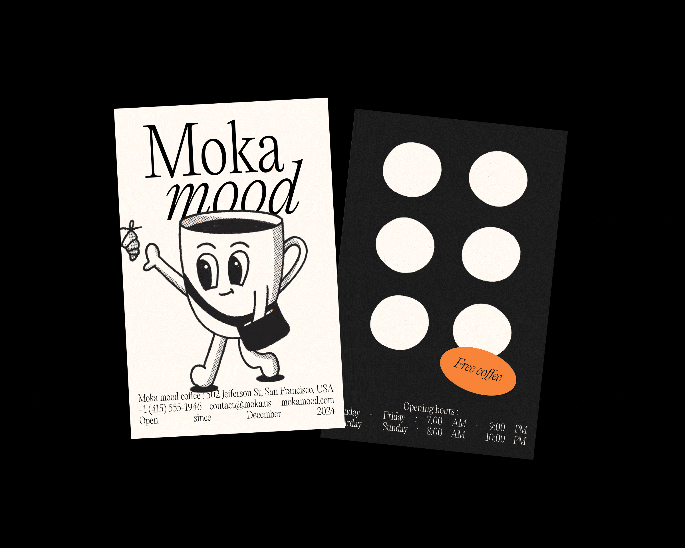 Moka Mood — French-Inspired SF Coffee — Business Card Reveal