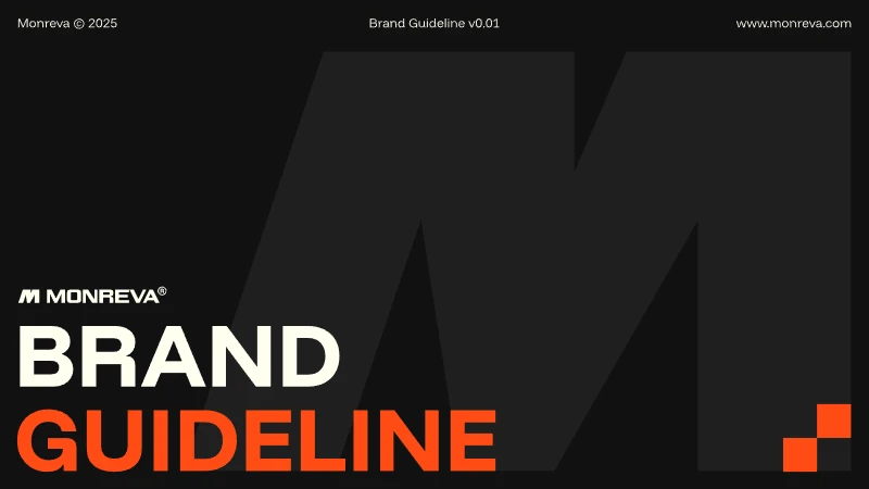 Monreva — brand guidelines cover