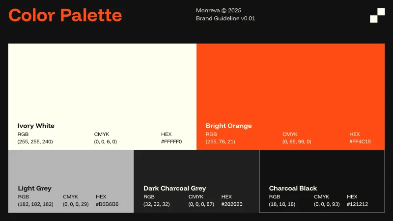 Monreva — Beyond the Trend — Color Palette