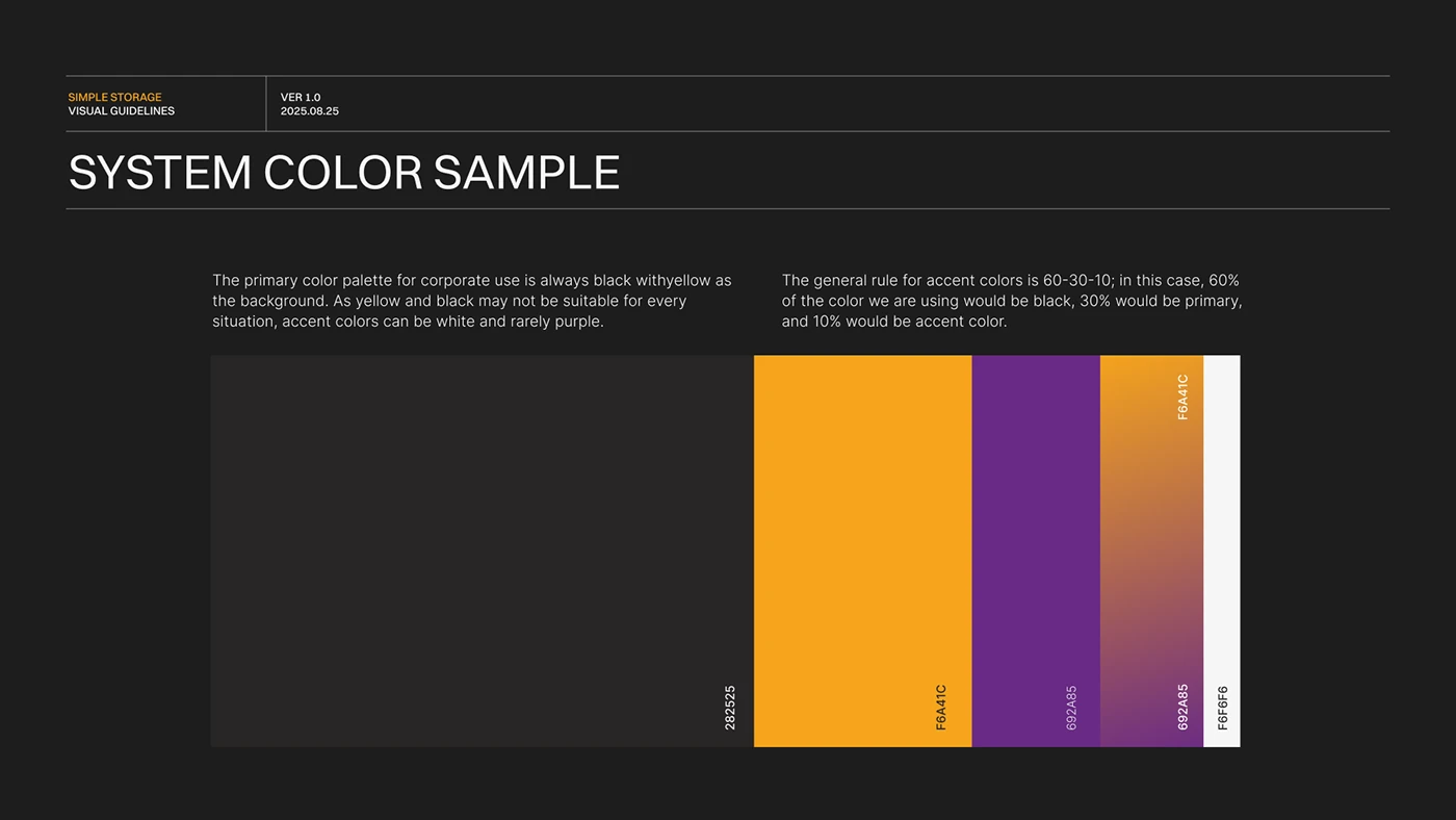 Simple Storage — Smarter Self-Storage, Managed — System Color