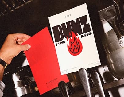 BUNZ — Smash Burger with Attitude — Menu Flyer