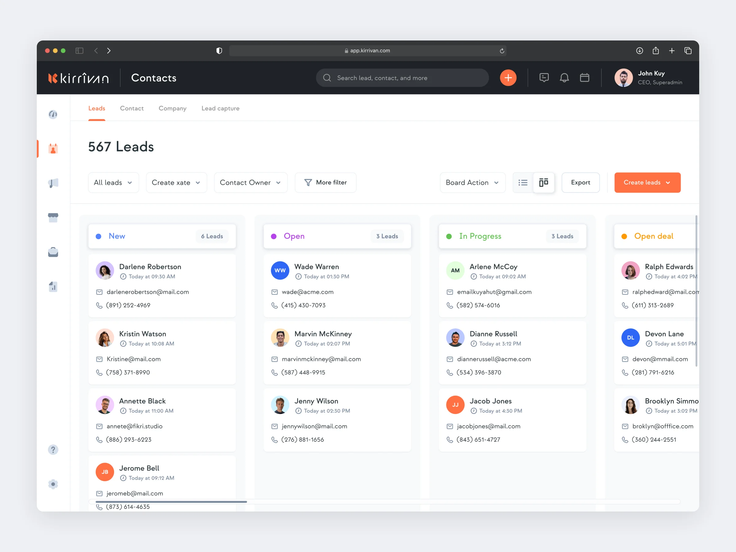 Pipeline kanban