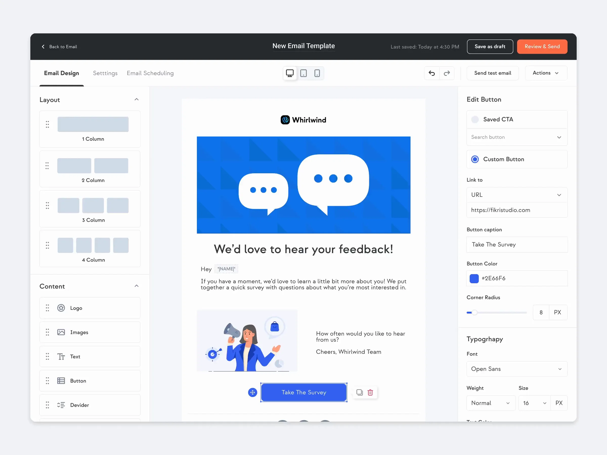 Email builder